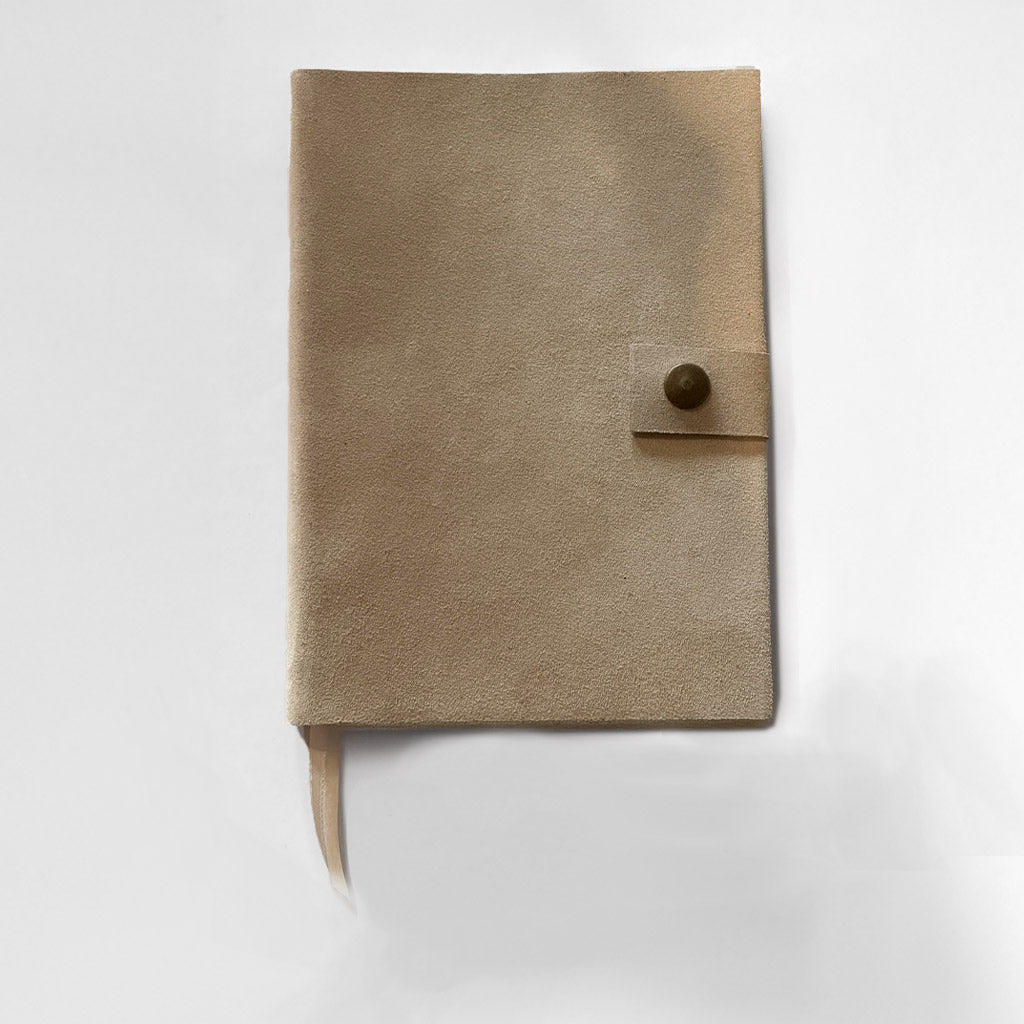 Agenda de Cuero Gamuzado Tonos Marrones- 15x21