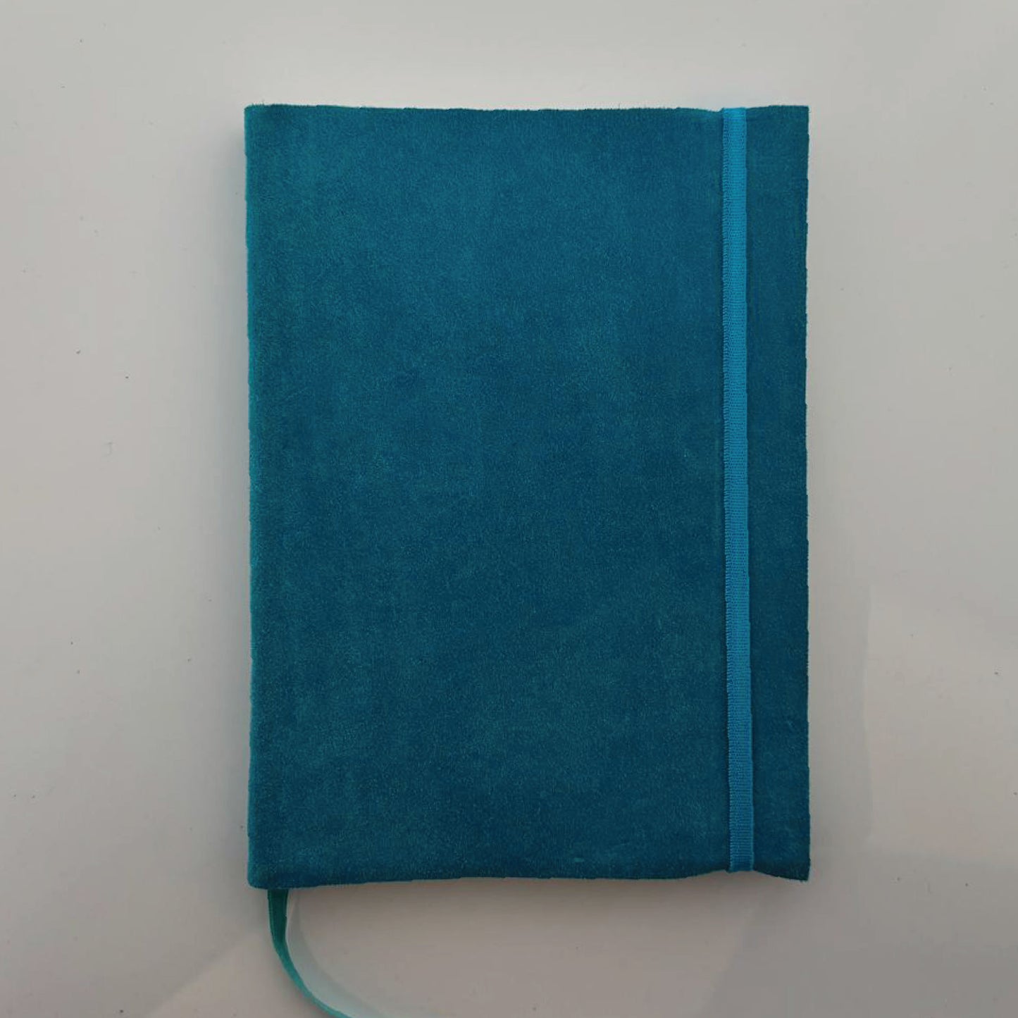 Agenda de Cuero Gamuzado Tonos Azules - 15x21
