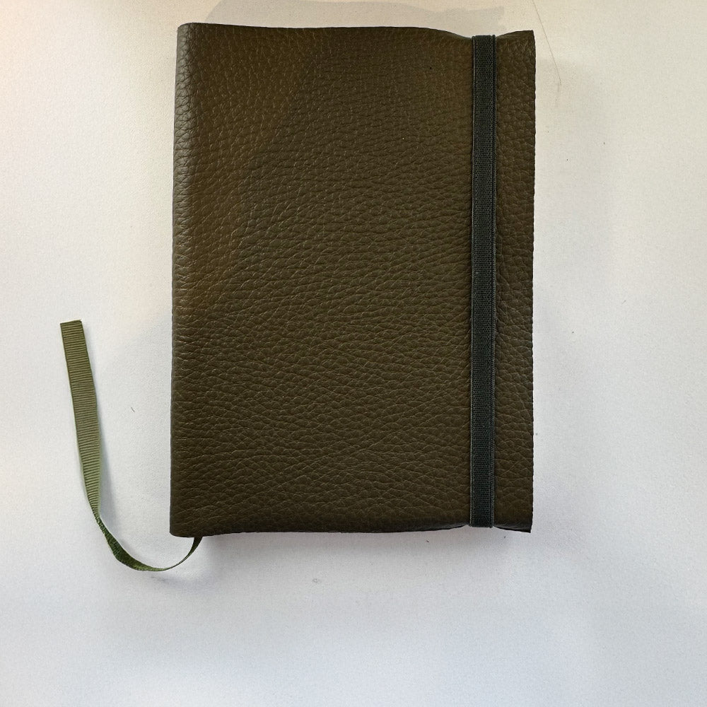Cuaderno de Cuero Tonos Verdes