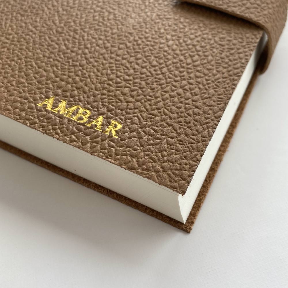 Cuaderno de Cuero Tonos Marrones