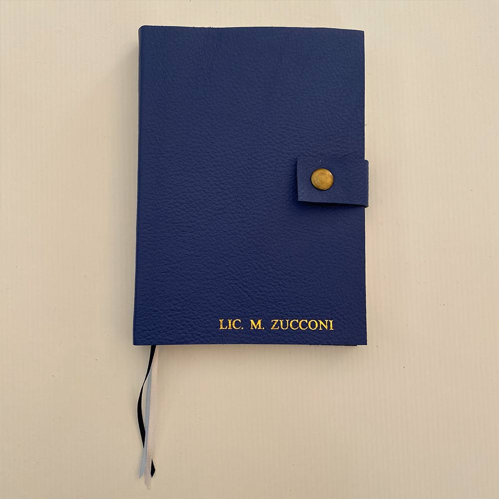 Cuaderno de Cuero Tonos Azules